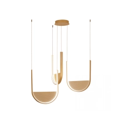 23169 PENDANT LED LIGHT 54W 3000K,4000K GOLD-CHAMPAGNE Zambelis Lights